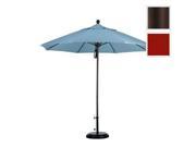 March Products ALTO908117 SA40 9 ft. Fiberglass Pulley Open Market Umbrella Bronze and Pacifica Brick