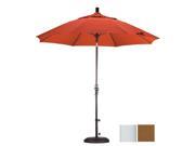 March Products GSCUF908170 5448 9 ft. Fiberglass Market Umbrella Collar Tilt Matted White Sunbrella Cork