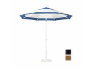 March Products GSCU908302 5488 9 ft. Aluminum Market Umbrella Collar Tilt Matted Black Sunbrella Canvas Teak