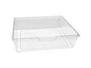 Extra Wide Home Indoor Office Document Storage Double Depth Tote Tray In Clear