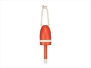 Handcrafted Model Ships Y 40992 OB6 Wooden Orange Maine Lobster Trap Buoy 7 in. Decorative Buoys