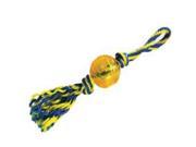 Paws Aboard T1233 Rubber Ball with Rope Large 4 in.