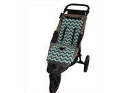 Tivoli Couture MFSL 1097 Luxury Memory Foam Stroller Liner Chevron green