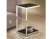 SNACK TABLE BLK WHT 15 3 4 x12 1 4 x23 3 4