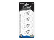 Bazic Products 2230 24 BAZIC White Oval Eraser 4 Pack Case of 24