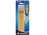 Bazic Products 729 24 BAZIC Yellow 0.9mm 2B Mechanical Pencil 4 Pack Case of 24