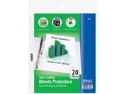 Bazic Products 3102 144 BAZIC Top Loading Sheet Protectors 20 Pack Case of 144