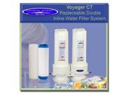 Crystal Quest CQE IN 00106 Voyager CT Replaceable Double Inline Water Filter system Plus