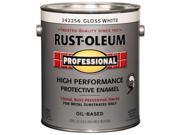 Rustoleum 1 Gallon Gloss White High Performance Protective Enamel Low VOC 242256 Pack of 2