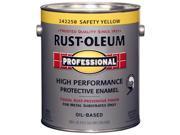 Rustoleum 1 Gallon Safety Yellow High Performance Protective Enamel Low VOC 2422 Pack of 2