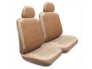Pilot Automotive SC 417T Royal Velvet Seat Cover Tan 3 Pieces