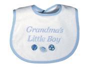 Raindrops 6631B Raindrops Grandma s Little Boy Embroidered Bib Blue