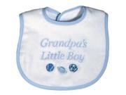 Raindrops 6632B Raindrops Grandpa s Little Boy Embroidered Bib Blue