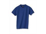 Hanes 5380 Kid Beefy T T Shirt Deep Royal Blue Extra Small