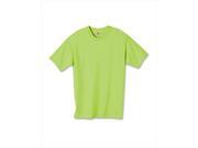 Hanes 5450 Authentic Tagless Kid Cotton T Shirt Lime Green Large