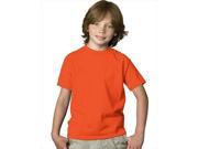 Hanes 5480 Youth Comfortsoft Heavyweight T Shirt Orange Large