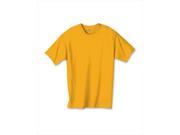 Hanes 5450 Authentic Tagless Kid Cotton T Shirt Gold Yellow Extra Large