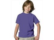 Hanes 5480 Youth Comfortsoft Heavyweight T Shirt Purple Extra Small