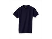 Hanes 5380 Kid Beefy T T Shirt Deep Navy Blue Medium