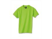 Hanes 5380 Kid Beefy T T Shirt Lime Green Large