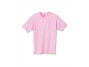 Hanes 5450 Authentic Tagless Kid Cotton T Shirt Pale Pink Large