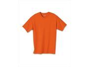 Hanes 5450 Authentic Tagless Kid Cotton T Shirt Orange Medium