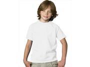 Hanes 5480 Youth Comfortsoft Heavyweight T Shirt White Small