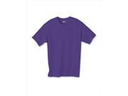 Hanes 5450 Authentic Tagless Kid Cotton T Shirt Purple Large
