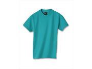 Hanes 5380 Kid Beefy T T Shirt Teal Blue Medium
