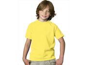 Hanes 5480 Youth Comfortsoft Heavyweight T Shirt Yellow Extra Large