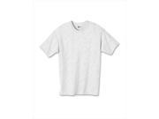 Hanes 5450 Authentic Tagless Kid Cotton T Shirt Ash Grey Small