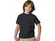Hanes 5480 Youth Comfortsoft Heavyweight T Shirt Black Small