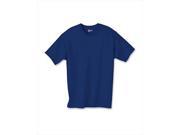 Hanes 5450 Authentic Tagless Kid Cotton T Shirt Deep Royal Blue Extra Large
