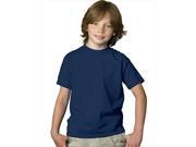Hanes 5480 Youth Comfortsoft Heavyweight T Shirt Navy Blue Small