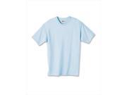 Hanes 5450 Authentic Tagless Kid Cotton T Shirt Light Blue Large