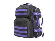 NcStar CBPR2911 Tactical Back Pack Black with Purple