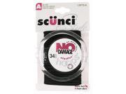 Scunci 28 Count Medium Black Style No Damage Hair Elastics With Hoop 1597603A0 Pack of 3