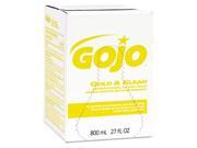 Go Jo Industries 912712EA Gold Klean Lotion Soap Bag in Box Dispenser Refill Floral Balsam 800mL