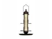 Conant Custom Brass CCBBFT29BP Bird Feeder Thermometer 18 inch with Tray Bronze Patina