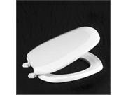 Centoco EMB201 001 White Emblem Style Plastic Toilet seat Round