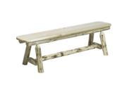 Montana Collection Plank Style Bench 6 Foot Lacquered
