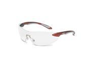 Bacou Dalloz S4410 Uvex Ignite Red Silver Frame Clear Lens