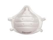Sperian Protection Americas 14110444 ONE Fit N95 Single Use Molded Cup Particulate Respirator White 20 Box