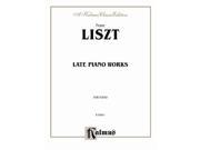 Alfred 00 K03641 Late Piano Works Music Book