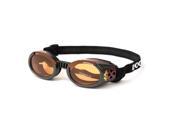 Doggles DODGILXS 12 Doggles ILS Extra Small Racing Flames Frame with Orange Lens