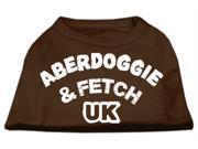 Mirage Pet Products 51 02 XXXLBR Aberdoggie UK Screenprint Shirts Brown XXXL 20