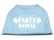 Mirage Pet Products 51 121 MDBBL Party Animal Screen Print Shirt Baby Blue Med 12