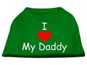 Mirage Pet Products 51 34 XLEG I Love My Daddy Screen Print Shirts Emerald Green XL 16