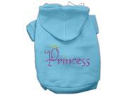 Mirage Pet Products 54 67 MDBBL Princess Rhinestone Hoodies Baby Blue M 12