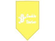 Mirage Pet Products 66 25 01 SMYW Cookie Taster Screen Print Bandana Yellow Small